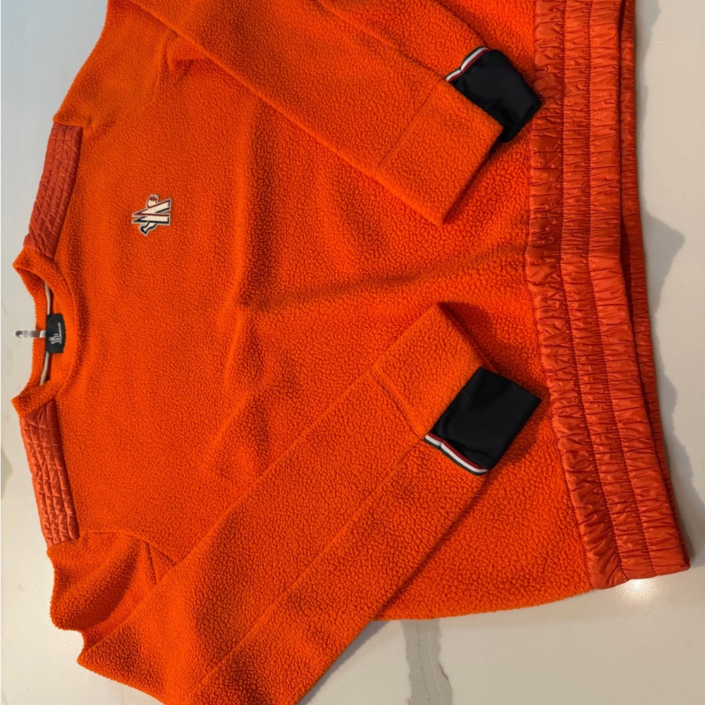Moncler Bright Orange Crewneck Sweater